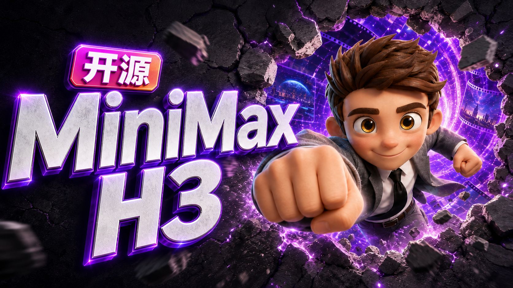 【MiniMax H3开源啦】8GB显存就能用！15秒视频+2K画质+24FPS+全能参考模式，云端+本地部署保姆级使用教学！