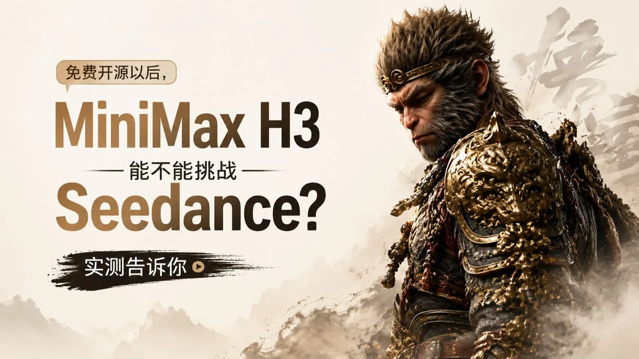 Seedance 危矣！MiniMax H3 开源免费版解压即用（最低8G可玩）