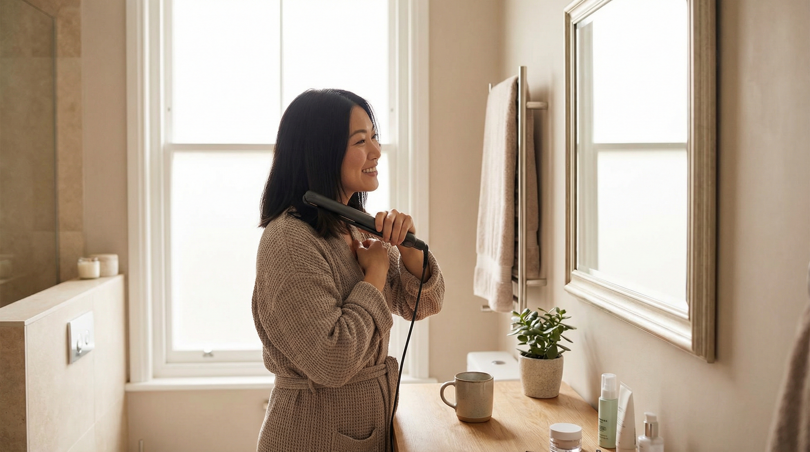 Using FIFN M01 Professional Hair Straightener