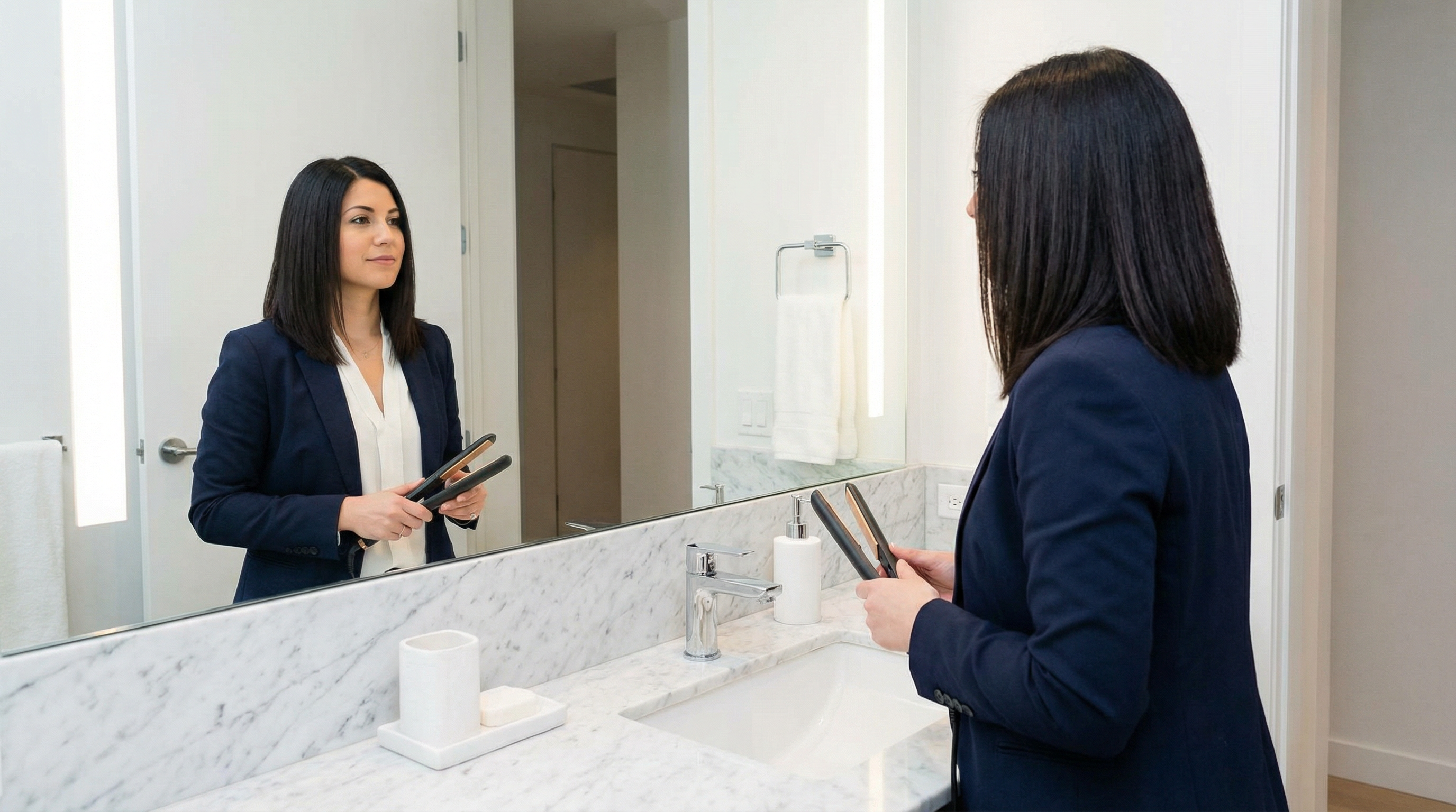 hair straightener smooth hair styling