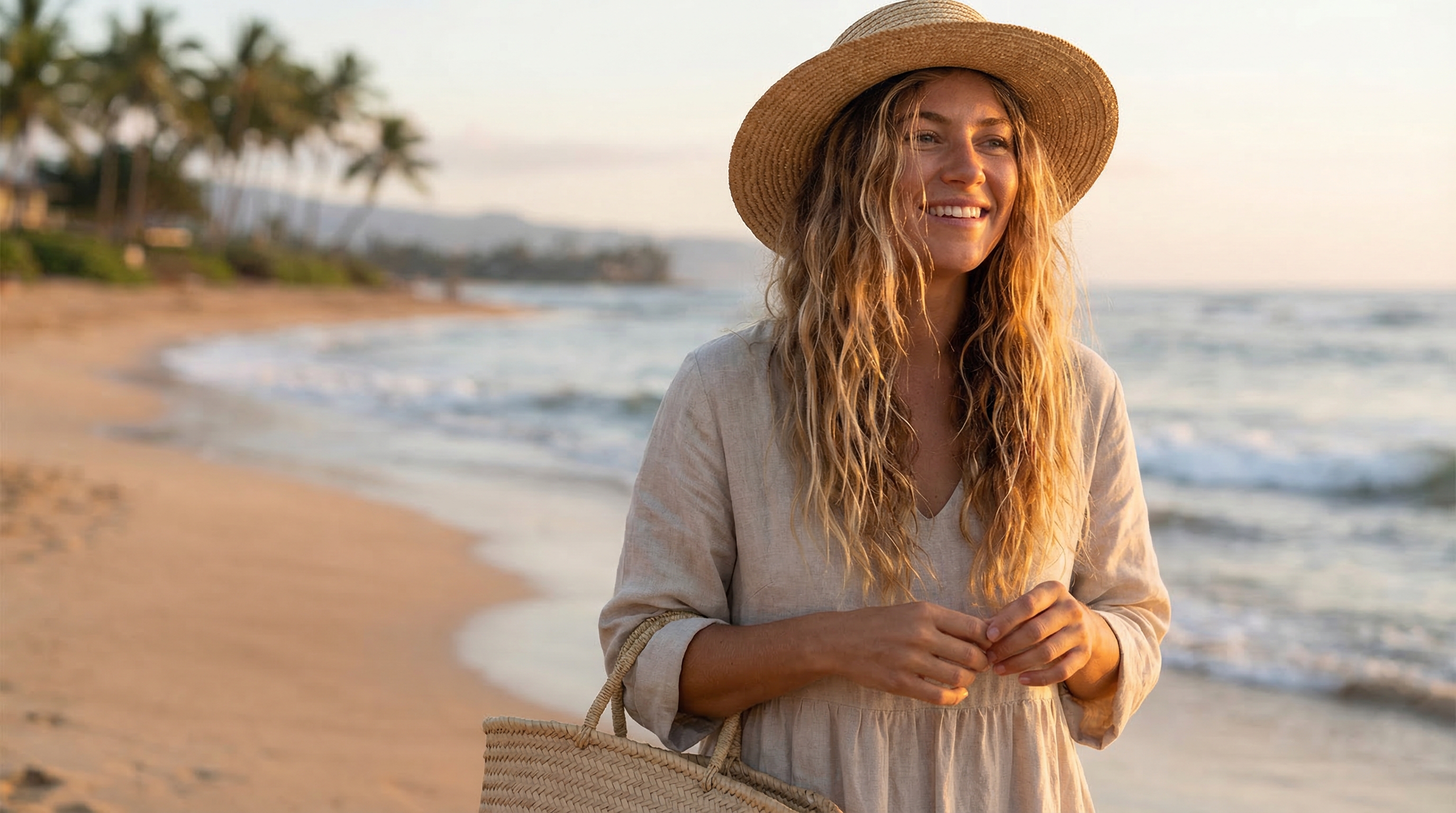 Beach waves hair tutorial