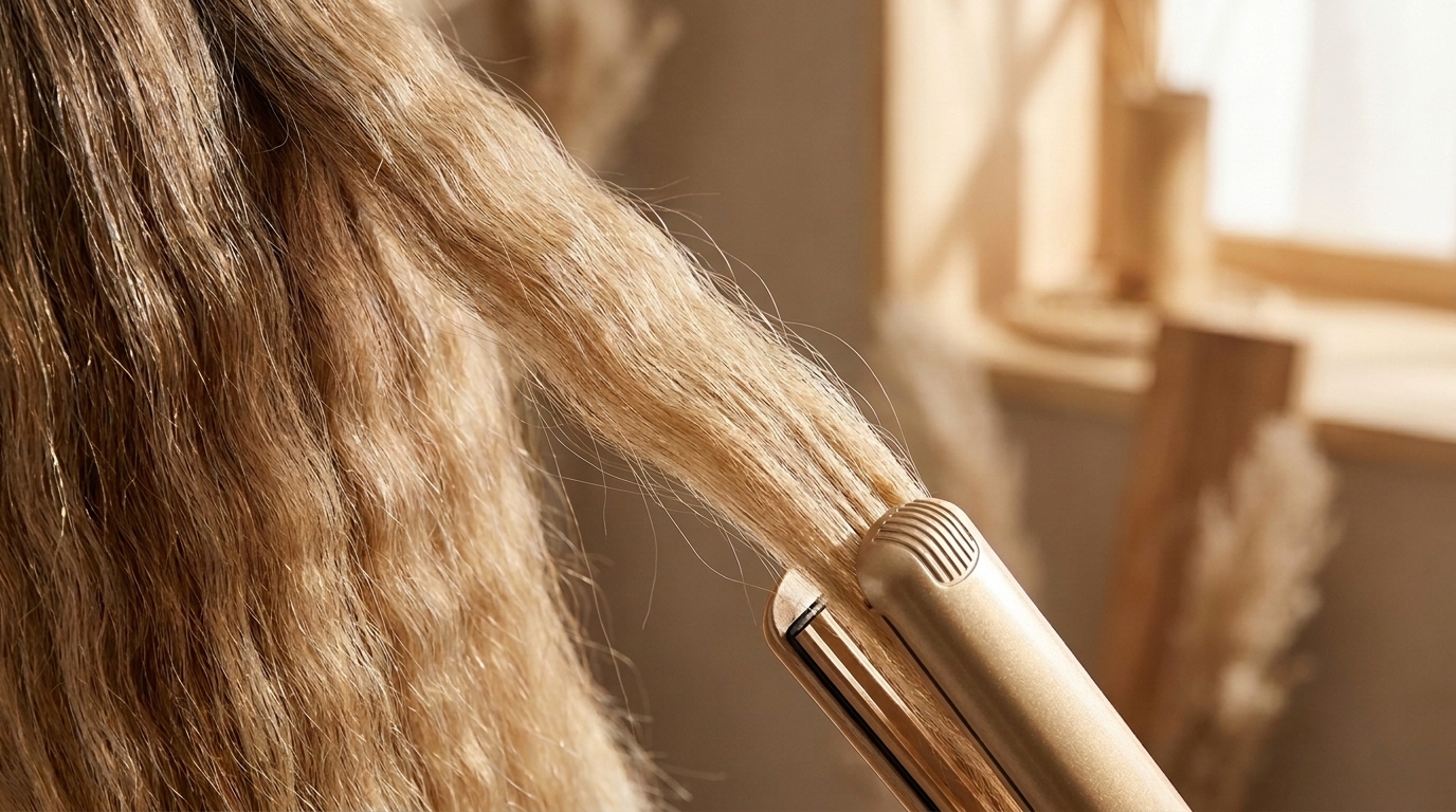 Hair crimper for gray silver hair