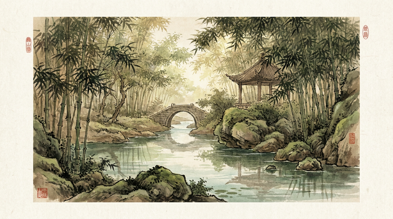 小石潭记配图