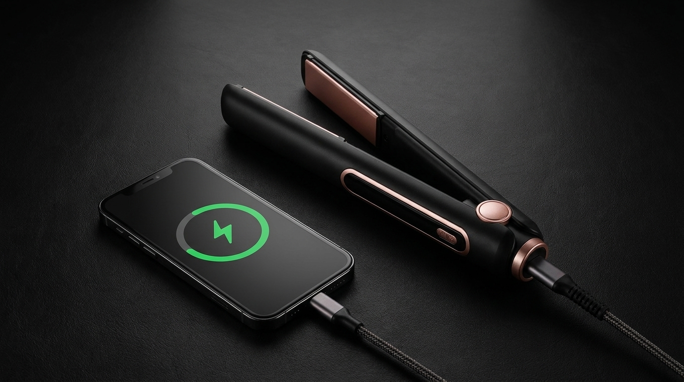 FIFN Z7 wireless straightener as power bank