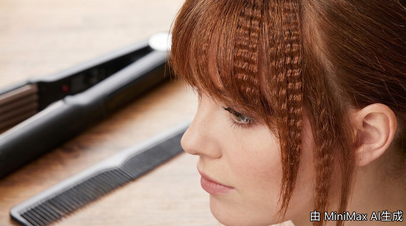 Hair crimper for glueless wigs creating zigzag texture on synthetic hair 2026