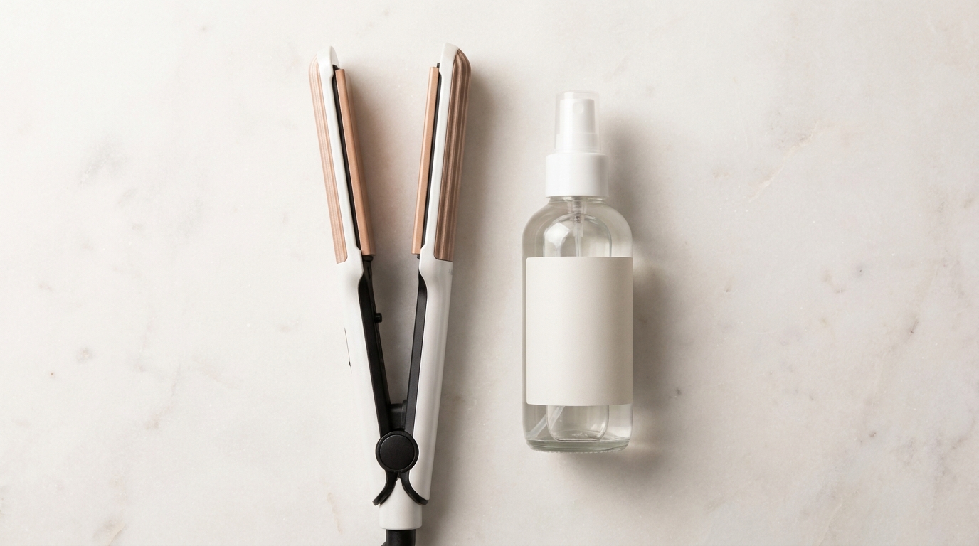 FIFN Hair Crimper with Heat Protectant
