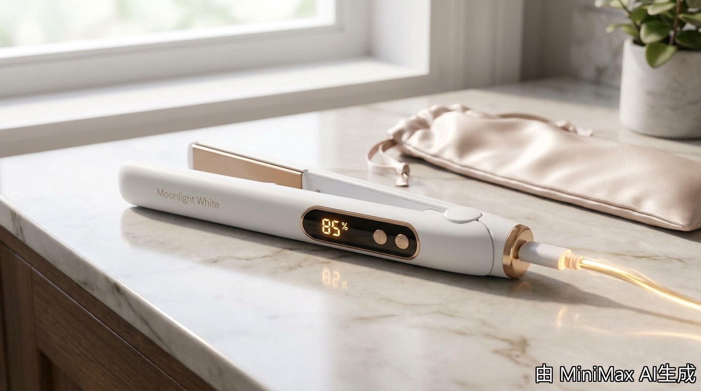Z7 wireless straightener on marble countertop