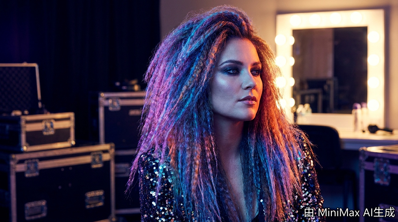 Crimped Hair for Concert Cover
