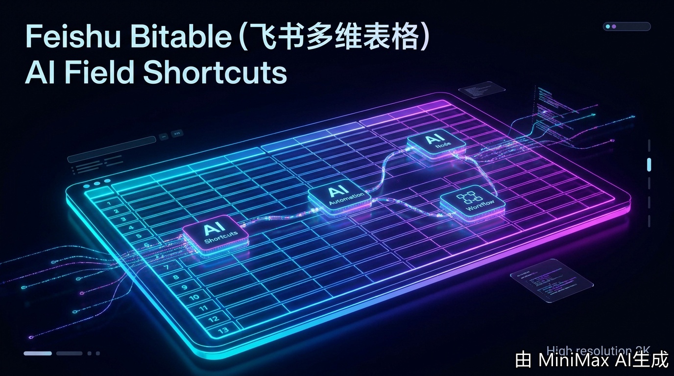 飞书多维表格AI字段捷径封面