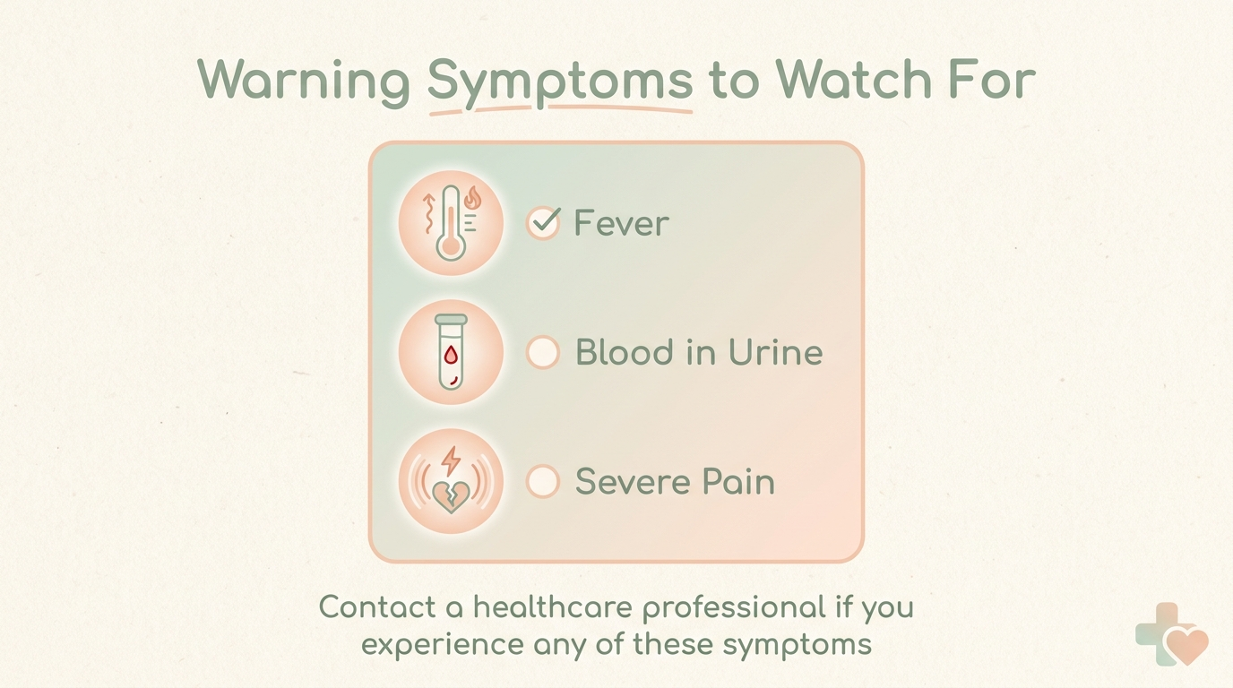 Warning signs that warrant a doctor visit instead of self-treatment