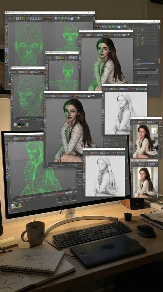 上传照片，生成人物3D模型并进入游戏世界 by Hailuo AI Video Generator