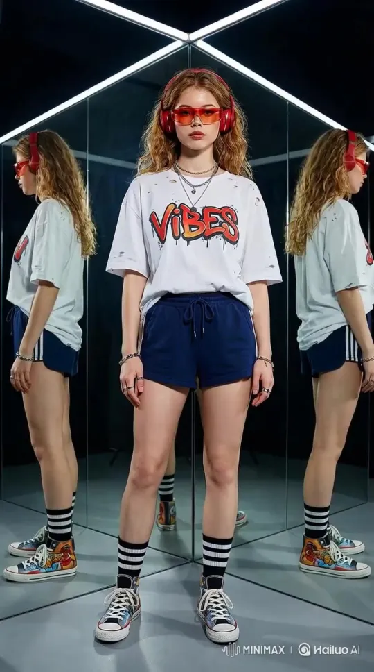 上传人物图片，生成镜像空间视频 by Hailuo AI Video Generator