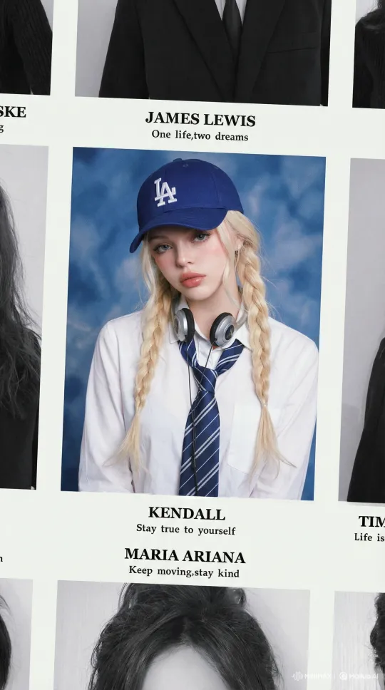 上传照片，生成你的美式年鉴照片 by Hailuo AI Video Generator