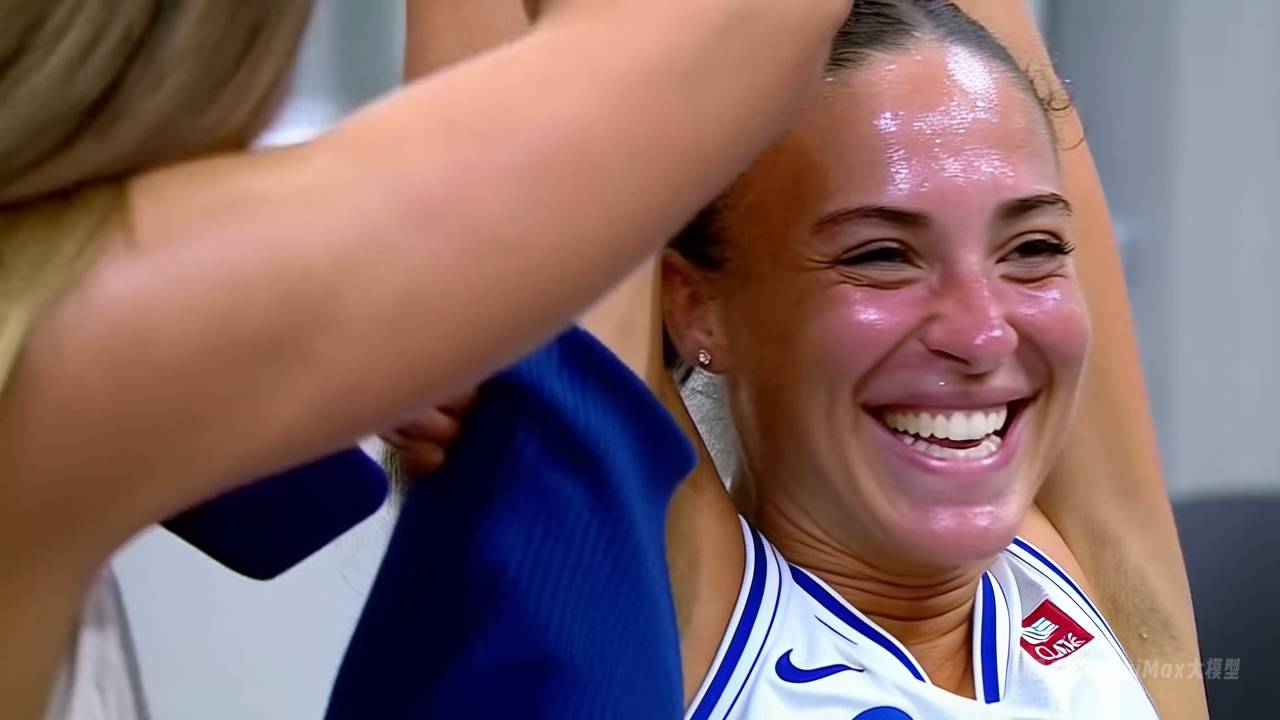 Caitlin Clarke Playfully Tickled in Clean Setting