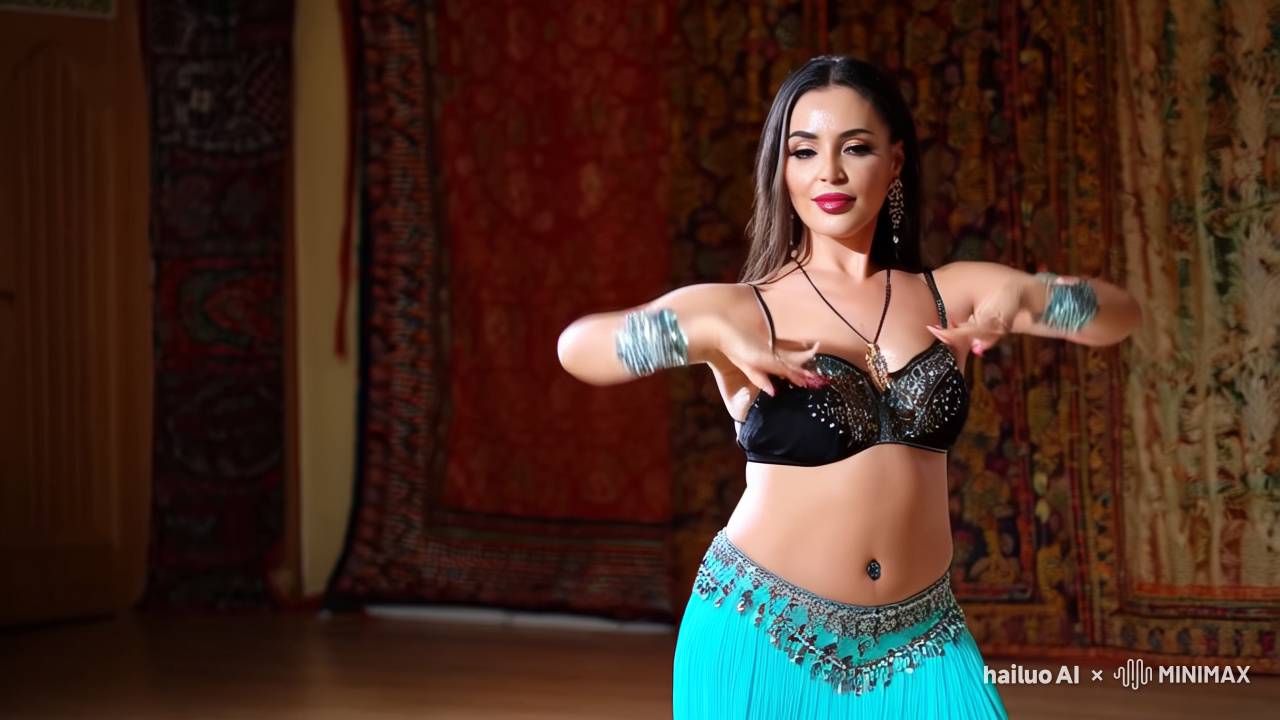 Kat Dennings Exotic Belly Dance Performance