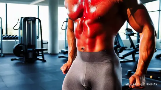 一个肌肉发达的男人出现在一个设备齐全的现代化健身房里。他的锻炼强度从他深红色的脸、略微伸出的舌头和皮肤上闪闪发光的汗水中可见一斑。他的灰色紧身裤旨在强调他自然的身体轮廓，为他原本均匀的肤色增添了纹理元素。他的腹部完全被紧身裤覆盖，男性焦点呈现出统一而健美的体格。因为看的历史比较多，所以我这个人比较有历史感，当然，这是文明的说法，粗点儿讲，就是悲观。
但我坚持幽默，是因为我明白，无论这个世界有多绝望，你自己都要充满希望。人生并非如某些人所说，很短暂，事实上，有时候，它很漫长，特别是对苦难中的人，漫长得想死，
但我坚持，无论有多绝望，无论有多悲哀，每天早上起来，都要对自己说，这个世界很好、很强大。 by Hailuo AI Video Generator