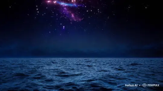 群星达到了正确的位置，拉莱耶古城从海底升起，强大的旧日支配者、拉莱耶之主克苏鲁苏醒了 by Hailuo AI Video Generator