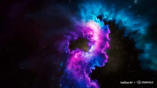 以第一视觉，螺旋状穿越宇宙星云，梦幻 by Hailuo AI Video Generator