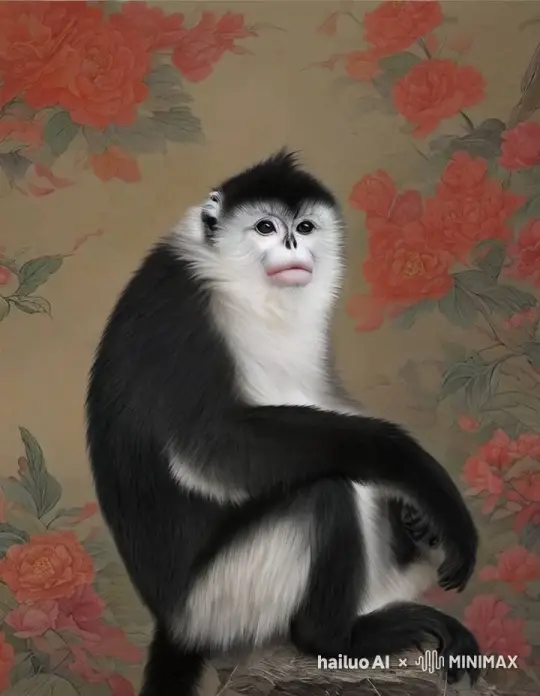 猴子微微摆手，灵动的模样 by Hailuo AI Video Generator