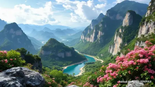 中国东北城子山夏天的美丽景色 by Hailuo AI Video Generator