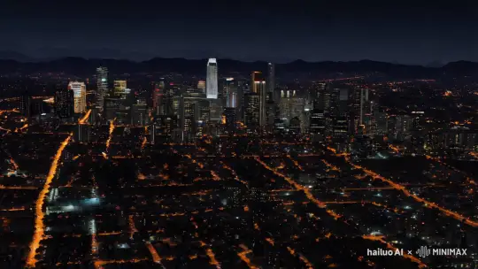 洛圣都夜景 by Hailuo AI Video Generator