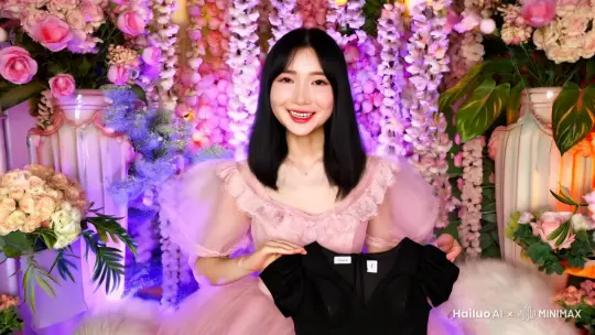 ### 直播脚本 & 提示词

**场景设定：**  
一位超级大美女，黑色的顺滑直发披肩，身穿粉色洛丽塔风格的精致洋装，坐在布置得如同梦幻花园般的直播间中。背景是柔和的粉色和白色花朵装饰，灯光温暖而明亮，营造出一种浪漫而优雅的氛围。她正在直播推荐一款黑色裙子。

---

#### 1. **开场白 & 引出主题**

**美女主播（微笑，语气温柔且充满活力）：**  
"哈喽，大家好！欢迎来到我的直播间~ 今天我们要在这样一个梦幻的下午，一起探索一款超级迷人的黑色裙子！无论你是想要参加派对，还是日常穿搭，这款裙子都能让你成为众人瞩目的焦点哦！"

**提示词：**  
- 欢迎词
- 主题引入
- 营造氛围

---

#### 2. **产品展示 & 细节描述**

**美女主播（拿起裙子，展示细节）：**  
"大家看，这款裙子采用的是高品质的面料，手感非常柔软，穿起来非常舒适。它的设计灵感来源于经典的洛丽塔风格，但又加入了一些现代的元素，让它更加百搭。"

**细节展示：**

- **领口设计：** "大家注意看这个领口，是非常精致的蕾丝边设计，既优雅又带有一丝甜美。"
- **腰部剪裁：** "腰部的剪裁非常贴合身形，能够很好地展现你的曲线美。"
- **裙摆设计：** "裙摆是蓬蓬的，非常有层次感，走起路来摇曳生姿，绝对让你成为人群中的焦点。"

**提示词：**  
- 面料描述
- 设计细节
- 穿着效果

---

#### 3. **搭配建议 & 穿着场合**

**美女主播（换装展示）：**  
"接下来，我给大家展示一下这款裙子的不同搭配方案。首先是搭配一件白色衬衫，再加上一双黑色小皮鞋，整个人看起来既优雅又俏皮，非常适合参加派对或者约会哦！"

**搭配建议：**

- **日常穿搭：** "如果想要更日常一些，可以搭配一件简单的T恤，再穿一双小白鞋，舒适又时尚。"
- **特殊场合：** "如果是参加婚礼或者晚宴，可以搭配一些精致的饰品，比如珍珠耳环和手链，瞬间提升整体气质。"

**提示词：**  
- 搭配方案
- 穿着场合
- 饰品搭配

---

#### 4. **互动环节 & 答疑解惑**

**美女主播（微笑，语气亲切）：**  
"好了，现在大家有什么问题都可以在弹幕里告诉我哦！无论是关于这款裙子的细节，还是搭配建议，我都会一一为大家解答。"

**互动问题示例：**

- "这款裙子有其他颜色吗？"
- "尺码表在哪里可以找到？"
- "洗涤方式是怎样的？"

**提示词：**  
- 互动环节
- 答疑解惑
- 弹幕互动

---

#### 5. **促销信息 & 结束语**

**美女主播（语气兴奋）：**  
"最后告诉大家一个好消息！今天在直播间购买这款黑色洛丽塔裙子，可以享受限时优惠哦！还有精美的小礼品赠送，数量有限，先到先得！"

**结束语：**  
"感谢大家的观看和支持，希望你们都能找到自己喜欢的裙子。记得关注我的直播间，更多精彩内容等着你们哦！我们下次再见，拜拜~"

**提示词：**  
- 促销信息
- 限时优惠
- 结束语

---

希望这个脚本和提示词能够帮助你顺利完成直播！如果有其他需要，随时告诉我哦！ by Hailuo AI Video Generator
