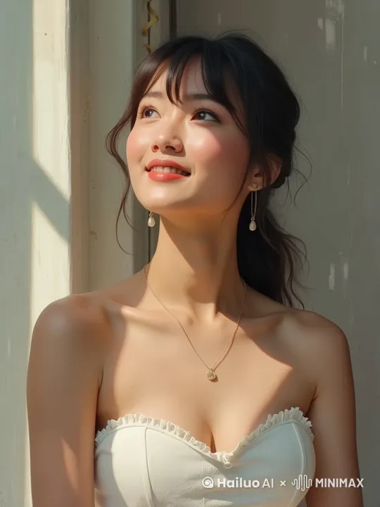 固定镜头，看着窗外，然后低头看书，享受着午后的美好时光 by Hailuo AI Video Generator