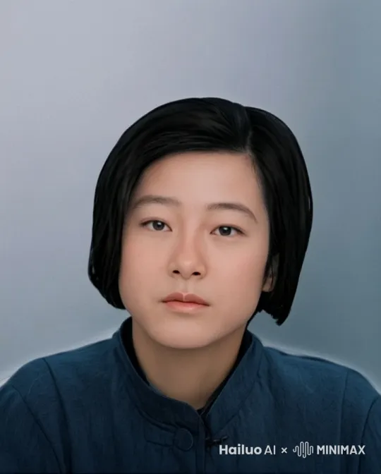 王家卫风格，镜头慢慢的向左移动，一个中国女人，若有所思的看着前方，然后嘴角轻扬，向你绽放一抹淡雅的微笑 by Hailuo AI Video Generator