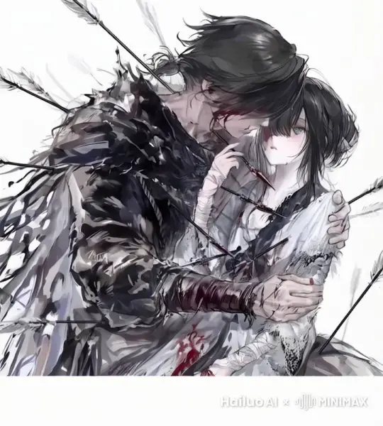 镜头不动，头发随风缓缓飘动，衣服也随风缓缓飘动 by Hailuo AI Video Generator