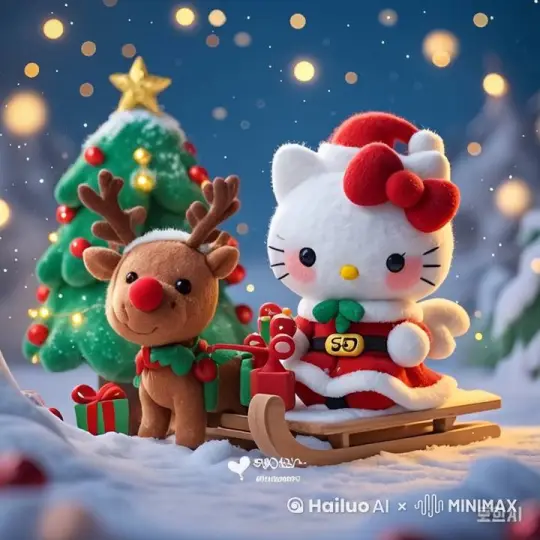 哈喽kt眨眼，麋鹿眨眼 by Hailuo AI Video Generator