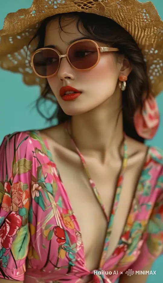 头慢慢摆动，头发微飘起，嘴唇微笑 by Hailuo AI Video Generator
