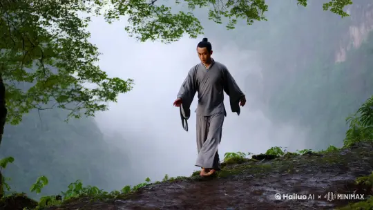 道士下山，练武 by Hailuo AI Video Generator