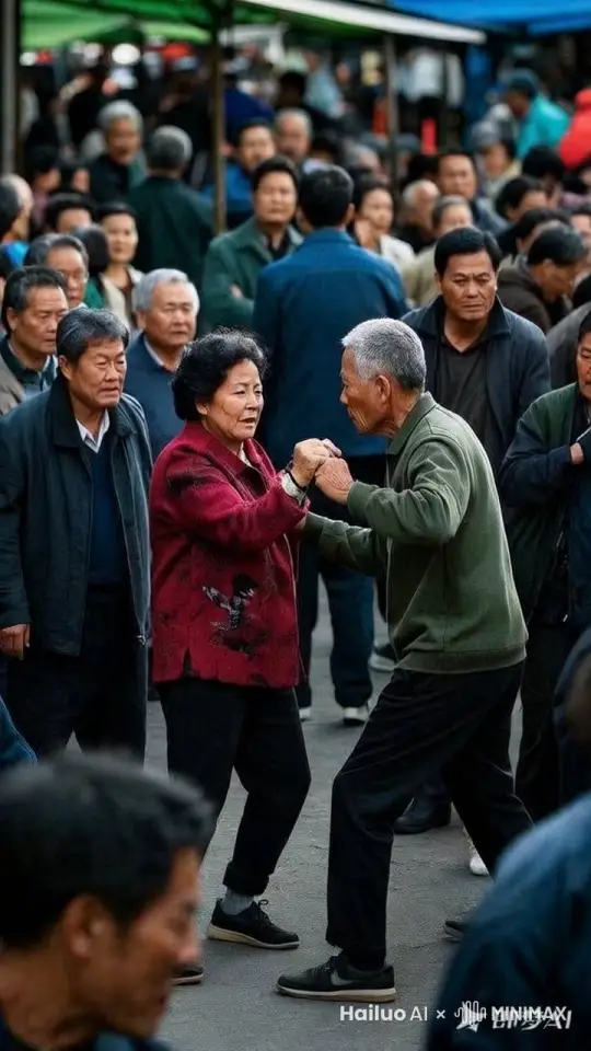 史诗般的暴力打斗场面，镜头跟随图片的两个人拳打脚踢。快速暴力动作片作为两人的生死战，电影级，拳打脚踢动作非常快速，打出幻影 by Hailuo AI Video Generator