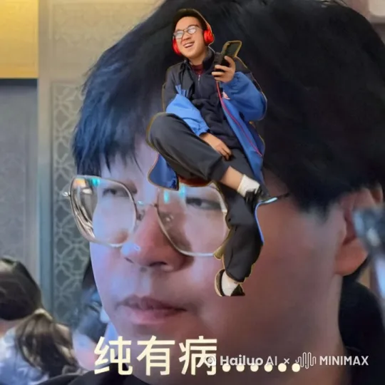 视频前大半你自由发挥，怎么抽象怎么来，结尾时这两个人亲个嘴 by Hailuo AI Video Generator