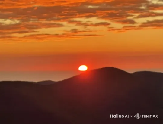 太阳慢慢升起，朝气蓬勃，高清 by Hailuo AI Video Generator