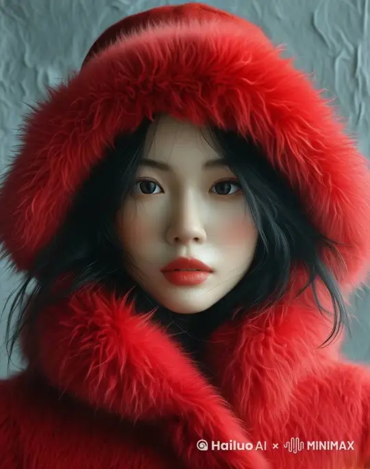镜头慢慢从远到近，头发随风飘动， by Hailuo AI Video Generator