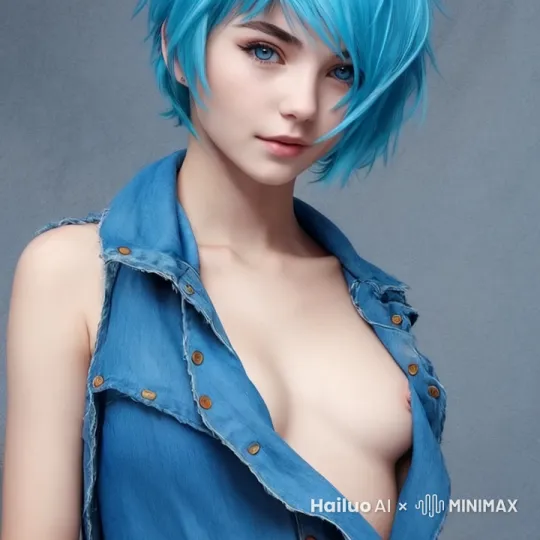 女孩笑着脱下衣服 by Hailuo AI Video Generator