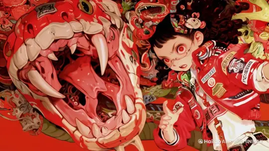 蟒蛇长大嘴咬向镜头 by Hailuo AI Video Generator