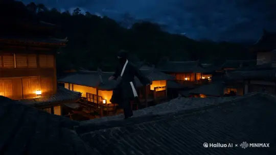 一个忍者穿梭在楼房之间。

 by Hailuo AI Video Generator