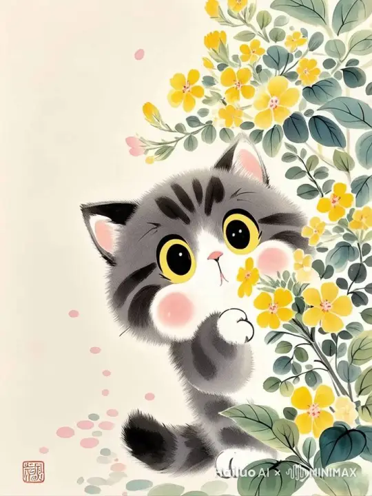 镜头环绕运镜，花朵随风飘动， by Hailuo AI Video Generator