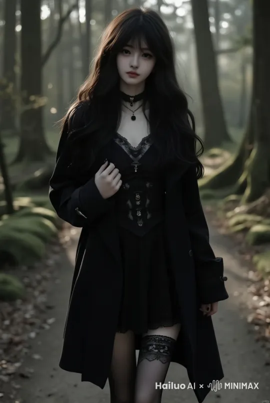 微风吹动着头发，女孩慢慢走向镜头
 by Hailuo AI Video Generator