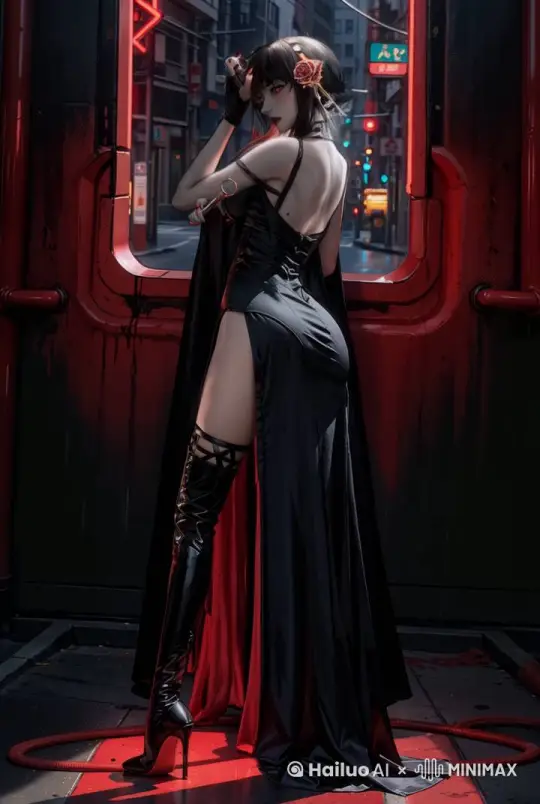 头发衣服飘动 by Hailuo AI Video Generator
