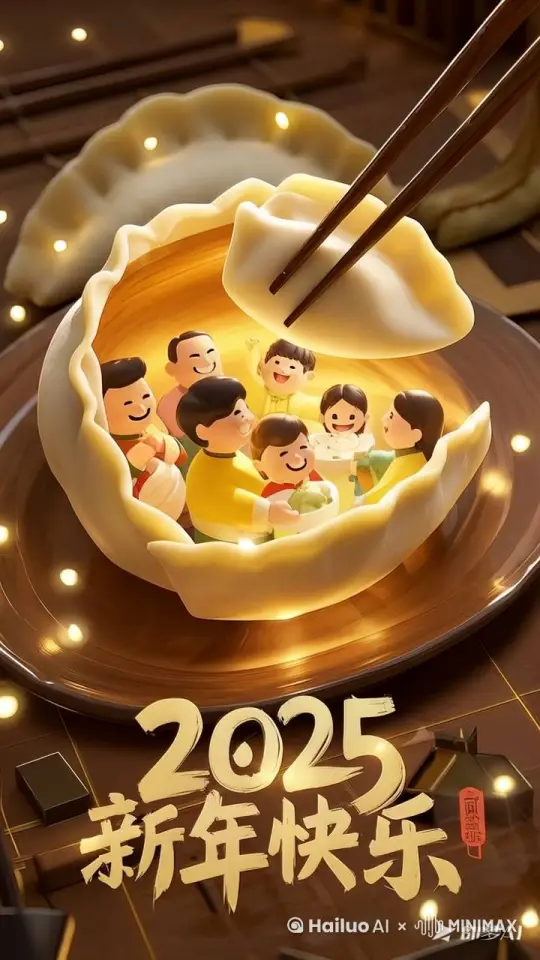 2025新年快乐 by Hailuo AI Video Generator