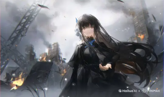 画面中的姑娘伸出右手邀请 by Hailuo AI Video Generator