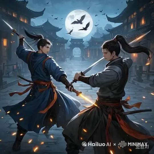 让视频里的人物动起来，有种邪派的氛围 by Hailuo AI Video Generator