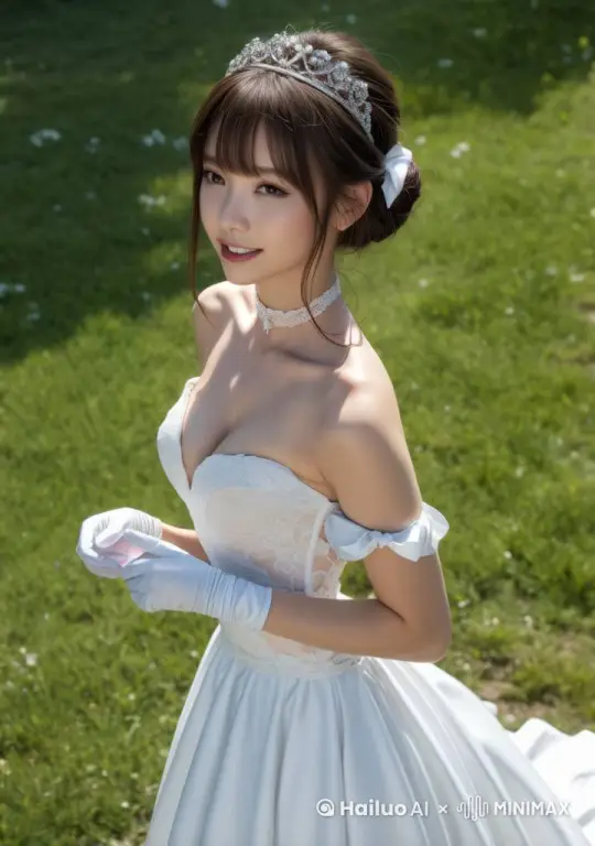 女人身体自然的运动，一个纸飞机飞向女人，女人伸手拿到，打开纸飞机是一个情书 by Hailuo AI Video Generator