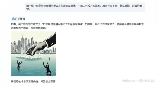 巴菲特说当潮水褪去才知道谁在游泳，央行在放水，但是股市持续下跌，我在游泳 。 by Hailuo AI Video Generator