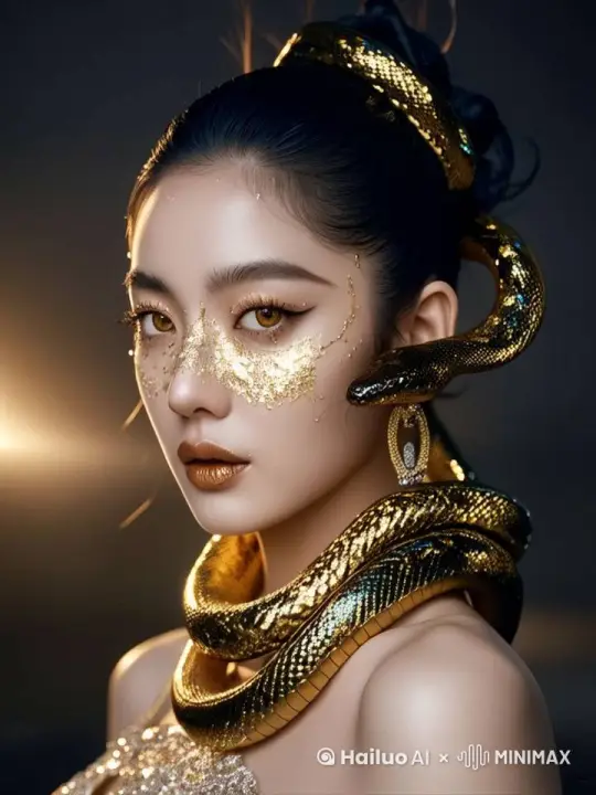 镜头环绕运镜，头发飘动， by Hailuo AI Video Generator