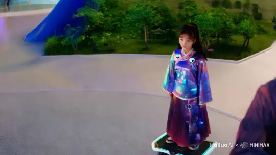 3D风格
 
《未来校园的时尚少女》
 
在一个科技高度发达的未来世界，有一个叫小悠的女孩。她就读于一所最先进的学校，每天都穿着令人瞩目的时尚服饰去上学。
 
小悠的衣服看似是传统的旗袍，但其实是高科技的产物。这件衣服由智能材料制成，可以根据小悠的心情和环境变换颜色和样式。衣服上的盘扣是一个个小型的智能装置，能够监测小悠的健康数据，并在她身体出现异常时及时提醒。
 
每天早晨，小悠乘坐着磁悬浮滑板前往学校。她的同学们也都穿着各具特色的高科技服装。在学校里，小悠不仅学习传统的学科知识，还深入研究人工智能、星际探索等前沿科技领域。
 
有一次，学校的中央控制系统出现了故障，所有的智能设备都陷入了混乱。小悠利用自己衣服上的智能装置，成功地帮助技术人员修复了故障，让学校恢复了正常。
 
小悠的独特穿着和聪明才智让她在学校里备受瞩目，她也立志要用科技创造更美好的未来。 by Hailuo AI Video Generator