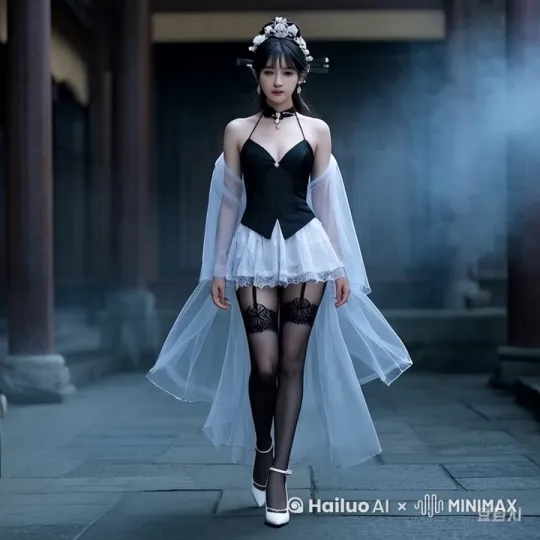迎面走来，镜头拉远 by Hailuo AI Video Generator